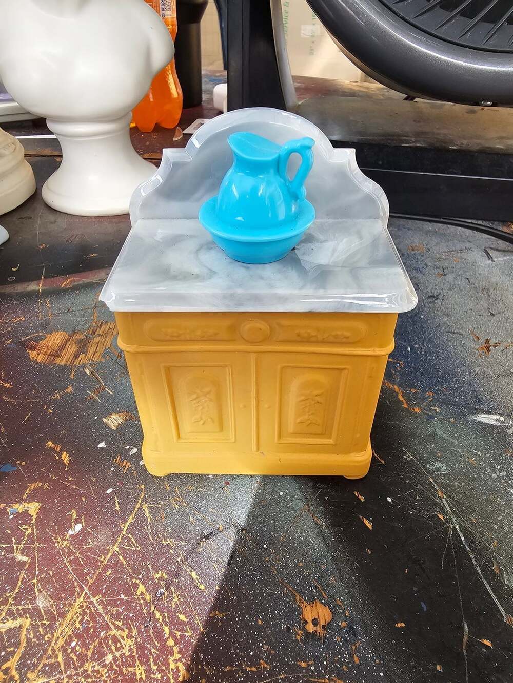 Vintage Avon Victorian Washstand Bottle with Pitcher and Bowl